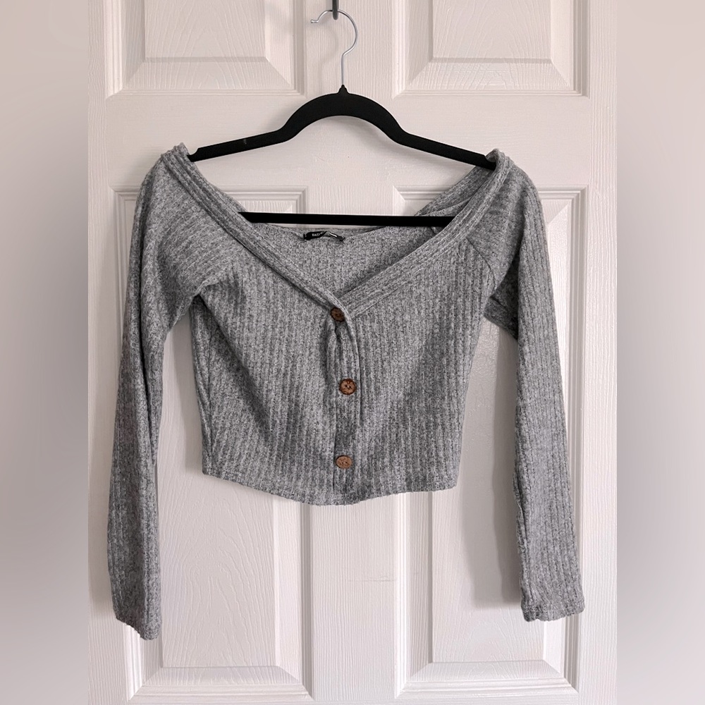 Knit top and skirt set